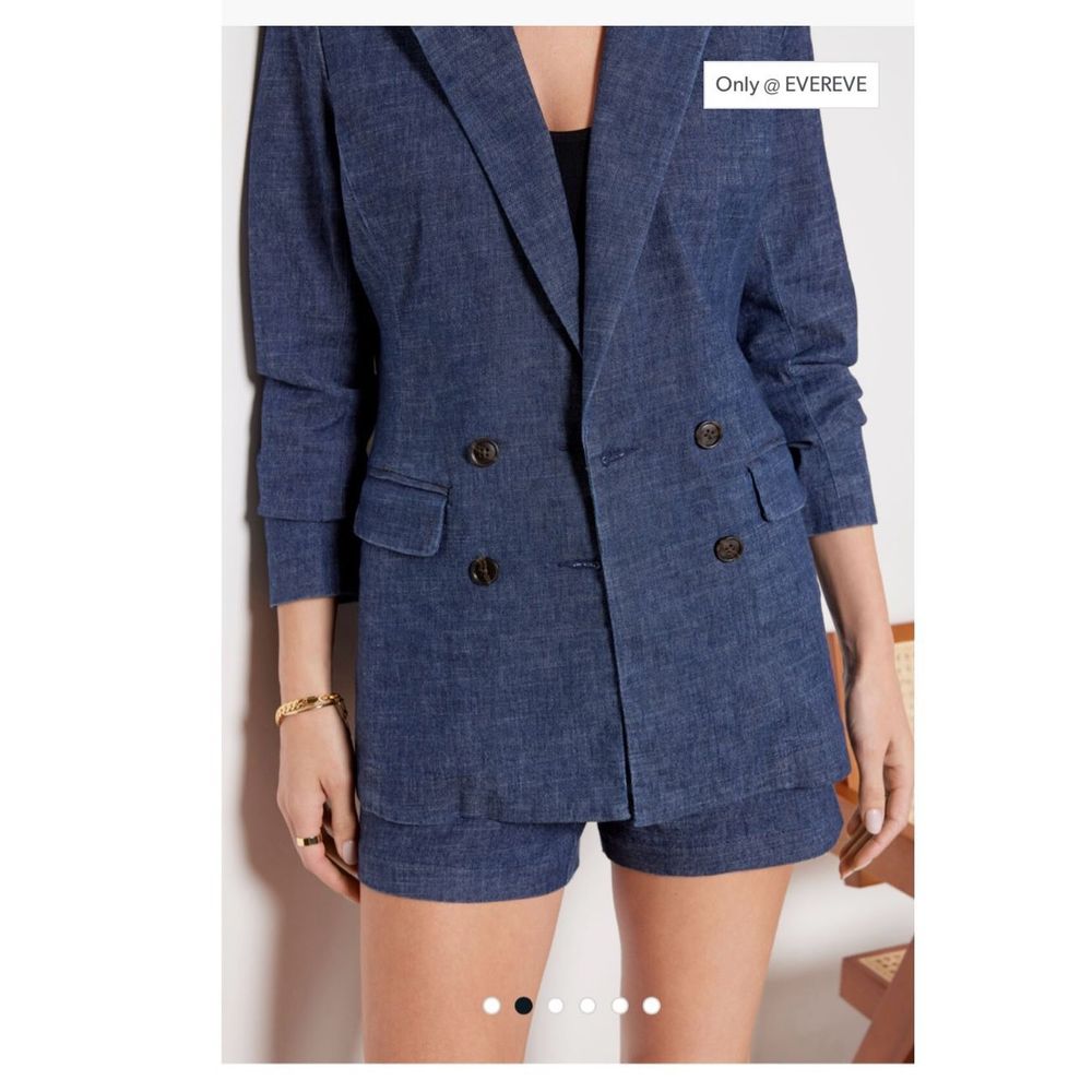 NWT Evereve Alexa Blazer Cotton Blend Women’s size S - Picture 5 of 10